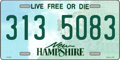 NH license plate 3135083