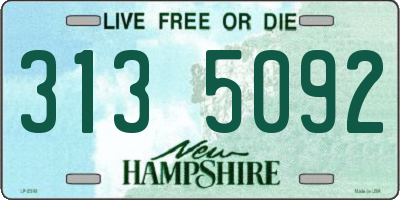 NH license plate 3135092
