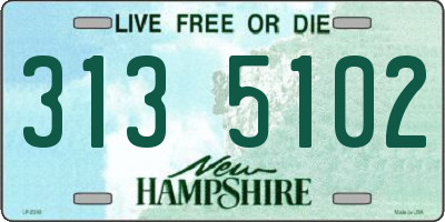 NH license plate 3135102