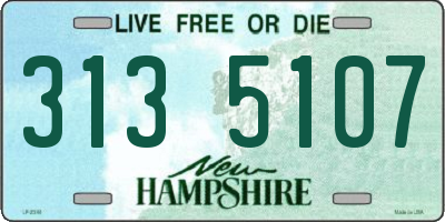 NH license plate 3135107