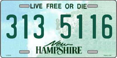 NH license plate 3135116