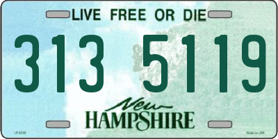 NH license plate 3135119