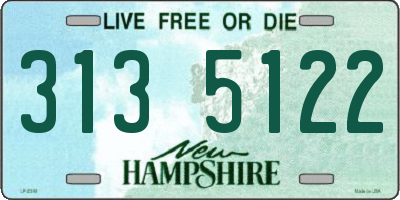 NH license plate 3135122