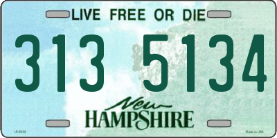 NH license plate 3135134