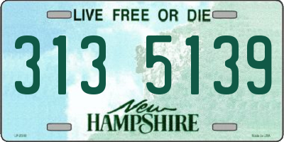 NH license plate 3135139