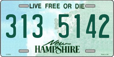 NH license plate 3135142