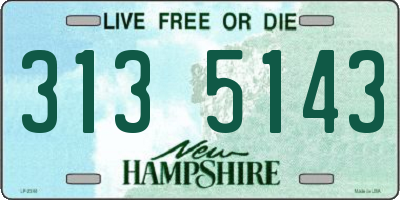 NH license plate 3135143