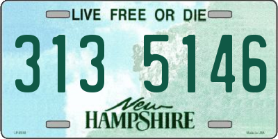 NH license plate 3135146
