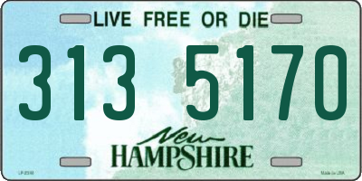 NH license plate 3135170
