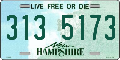 NH license plate 3135173