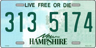 NH license plate 3135174