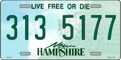 NH license plate 3135177