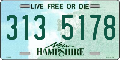 NH license plate 3135178