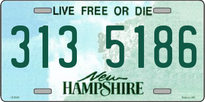 NH license plate 3135186