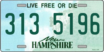 NH license plate 3135196