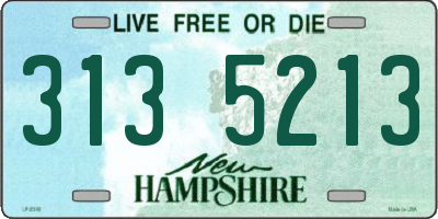 NH license plate 3135213