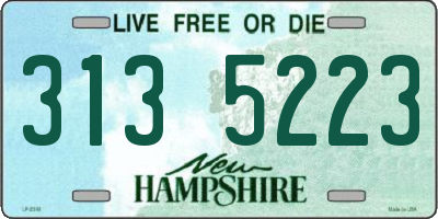 NH license plate 3135223