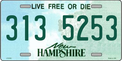 NH license plate 3135253