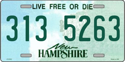 NH license plate 3135263