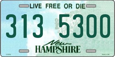 NH license plate 3135300