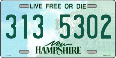 NH license plate 3135302