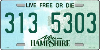 NH license plate 3135303