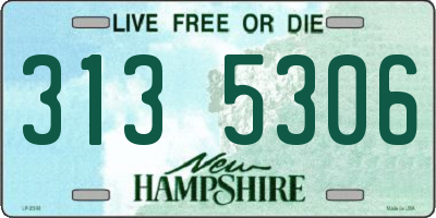 NH license plate 3135306