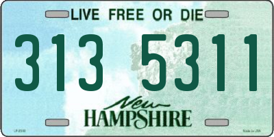 NH license plate 3135311