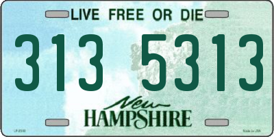 NH license plate 3135313