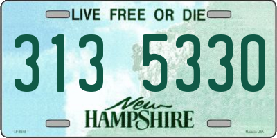 NH license plate 3135330