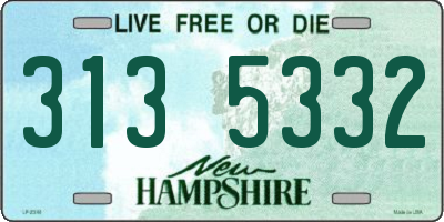 NH license plate 3135332