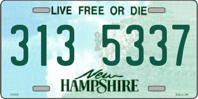 NH license plate 3135337