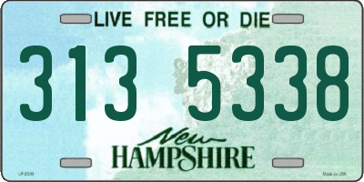 NH license plate 3135338