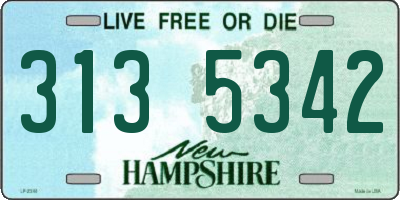 NH license plate 3135342