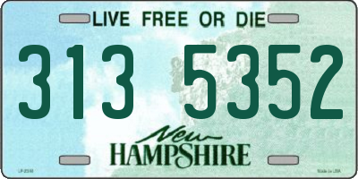 NH license plate 3135352
