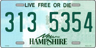 NH license plate 3135354