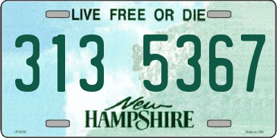 NH license plate 3135367