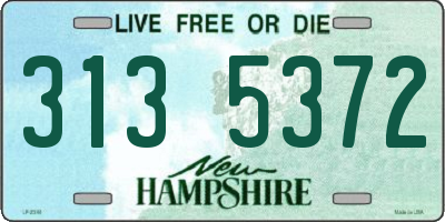 NH license plate 3135372