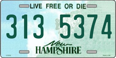 NH license plate 3135374