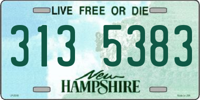 NH license plate 3135383