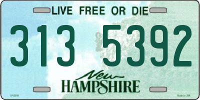 NH license plate 3135392