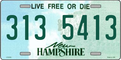 NH license plate 3135413