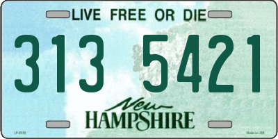 NH license plate 3135421
