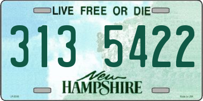 NH license plate 3135422