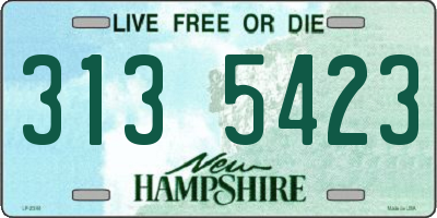 NH license plate 3135423