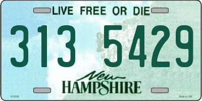 NH license plate 3135429