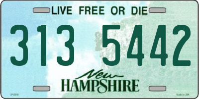 NH license plate 3135442