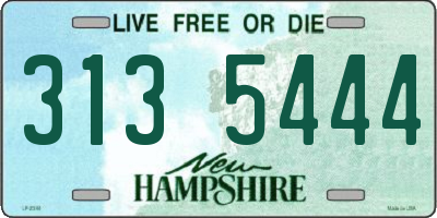 NH license plate 3135444