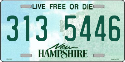 NH license plate 3135446
