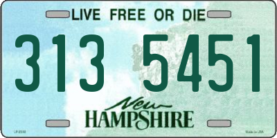 NH license plate 3135451